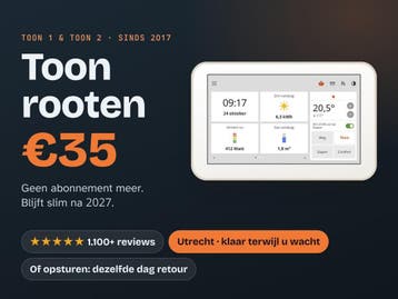 Toon 1 & 2 thermostaat ROOTEN - gebruiken zonder abonnement, Ophalen of Verzenden, Nieuw