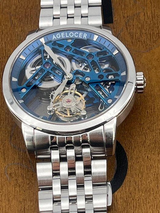 AGELOCER - Tourbillon 9004A9 Free-Sprung 80H power reserve, Sieraden, Tassen en Uiterlijk, Horloges | Heren