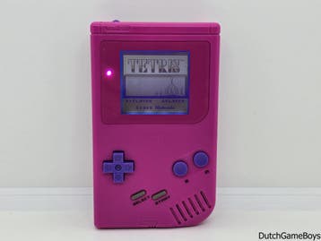 Gameboy Classic - Console - Pink + Ips Screen + Backlight, Spelcomputers en Games, Spelcomputers | Nintendo Game Boy, Verzenden