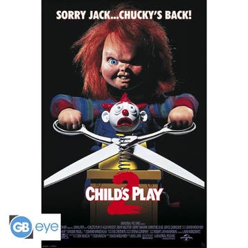 Chucky Childs Play 2 Movie Poster 91.5 x 61 cm, Ophalen of Verzenden, Nieuw