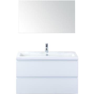 Vogue Badmeubelset 100 cm - Greeplijst in Kleur - Wit, Ophalen of Verzenden, Nieuw