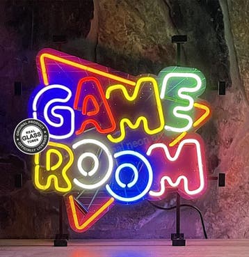 Game Room Neon Verlichting 60 x 60 cm - Multicolor, Ophalen, Gebruikt