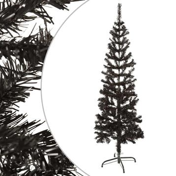 vidaXL Kerstboom smal 150 cm zwart, Diversen, Verzenden, Nieuw