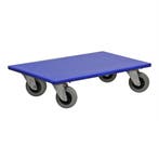 Meubelhondje 4 zwenkwielen streeploos rubber 100 mm, Ophalen of Verzenden, Nieuw