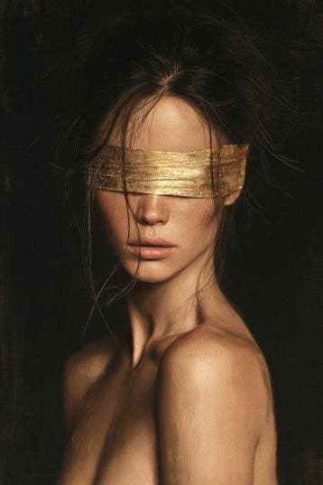Iconica - The Gilded Blindfold - unique 1/1 XXL (150 x 100