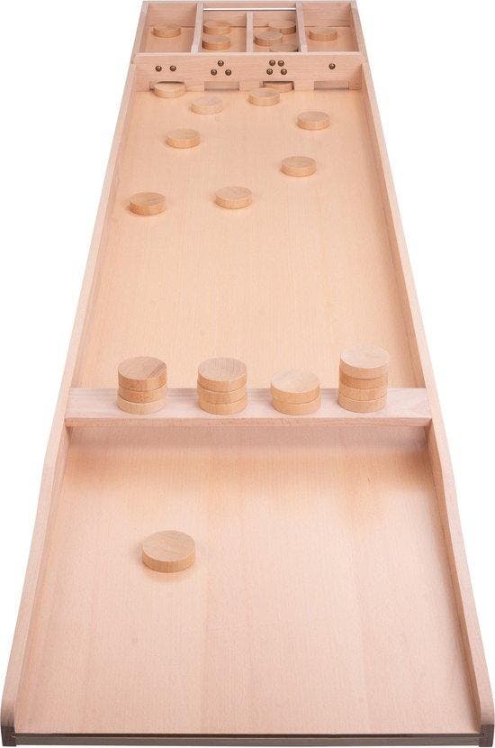 Longfield Sjoelbak Deluxe Premium - 200 cm - met 30, Kinderen en Baby's, Speelgoed | Overig, Verzenden