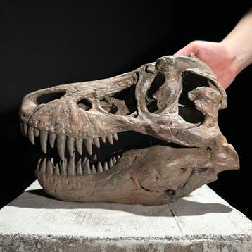GEEN RESERVEPRIJS - Replika van dinosauriusschedel -