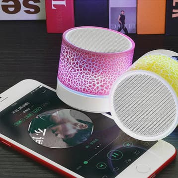 Draagbare Mini Bluetooth Speaker met Kleurrijke LED Verlicht, Verzenden, Nieuw