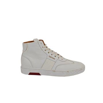 TESTONI - 8 UK - 42 IT - Ravenna High Top Sneaker Nappa, Nieuw