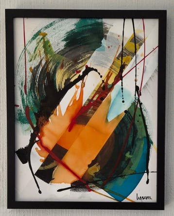 Liesens - Golden Summer (Handpainted on canvas met lijst), Antiek en Kunst