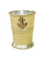 borrelbeker rumbeker voor aan boord,  borrelvlag, Nieuw