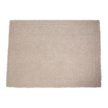plaid teddy krul beige 130x180cm, Verzenden, Nieuw