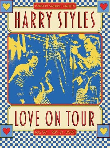 Posters - Poster Styles, Harry - Love on Tour, Verzenden, Zo goed als nieuw
