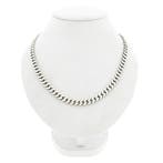 Zilveren robuuste gourmetschakel ketting, Sieraden, Tassen en Uiterlijk, Kettingen, Ophalen of Verzenden, Gebruikt, Overige kleuren