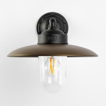 Palazzo Stallamp Zwart Brons Buitenverlichting, Tuin en Terras, Verzenden, Wandlamp, 50 tot 250 watt, Nieuw