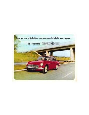 1966 MG MGB GT BROCHURE NEDERLANDS, Boeken, Nieuw, Author