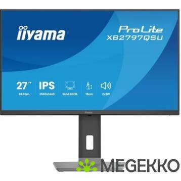 Iiyama ProLite XB2797QSU-B1 27  Quad HD IPS Monitor, Verzenden, Nieuw, Iiyama