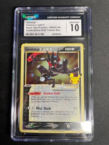 Pokémon - 1 Graded card - Greninja SWSH144 Promo card, Foil, Nieuw