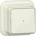 Gira schakelaar 2-polig controleverlichting opbouw creme -, Ophalen of Verzenden, Nieuw