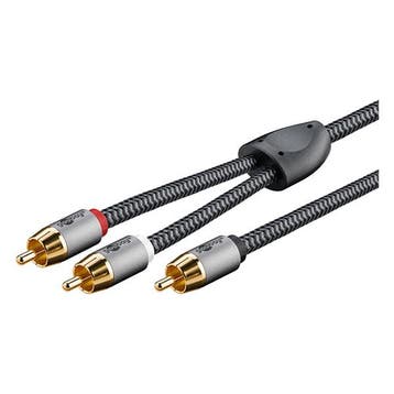 Subwoofer splitterkabel | Tulp naar 2x tulp | M  M | Goobay, Verzenden, Nieuw