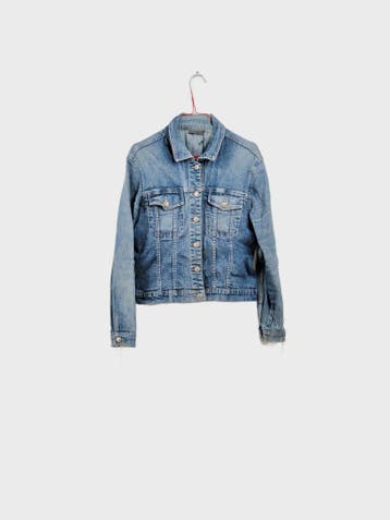 peppercorn Spijkerjas Dames maat M Blauw Vintage, Maat 38/40 (M), Blauw, Ophalen of Verzenden, Zo goed als nieuw