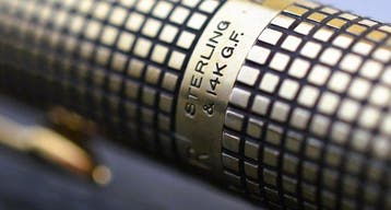 Parker - Early Silver & 14K Gold Filled - 75 Ciselé - Vulpen, Verzamelen, Pennenverzamelingen, Nieuw