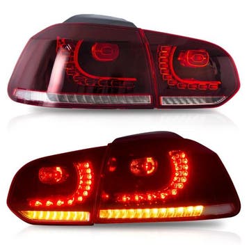 Achterlichten led VW Golf VI 10/08- R-look Dynamic LED, Ophalen of Verzenden, Nieuw