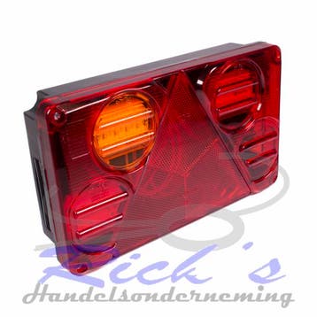 Achterlicht WAS rechthoek LED links CONNECTOR, Ophalen of Verzenden, Nieuw