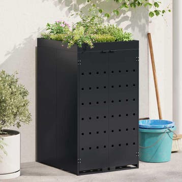 vidaXL Zwenkwagen Opslag met Plantenbakdak voor Enkel 240L, Verzenden, Nieuw