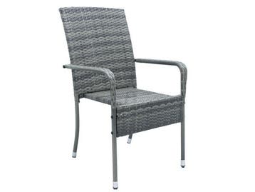 Veiling - Polyrotan Tuinstoelen Yoro - 4-delig - Grijs - Sta, Nieuw