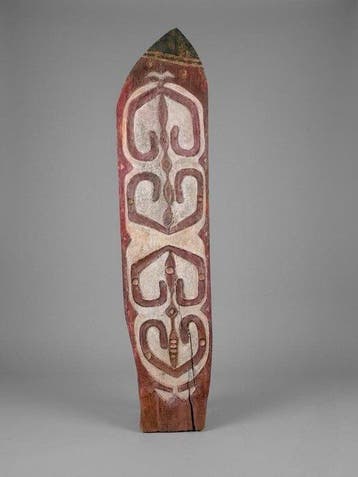 Prachtige Asmat-plank uit Papoea. - Hout -