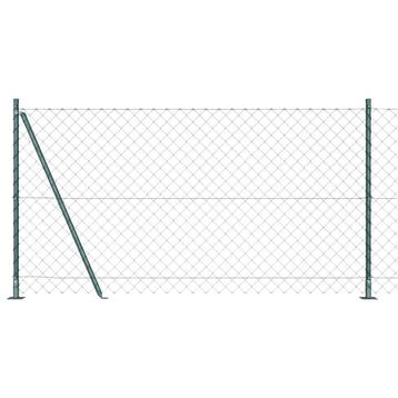 vidaXL gaashek met betonnen voetstuk 10 x 1,2 m PVC-Coated, Verzenden, Nieuw, IJzer