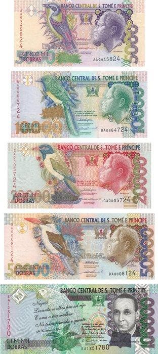 Saint Thomas en Prince. - 5.000, 10.000, 20.000, 50.000,