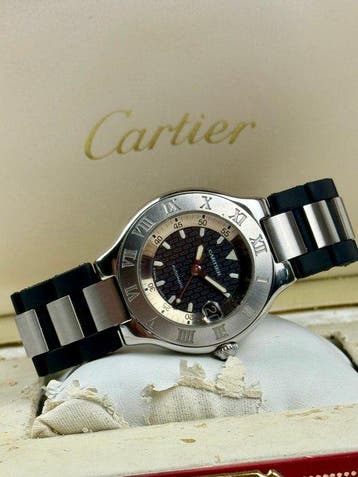 Cartier - Autoscaph 21 - 2427 - Unisex - 2002, Nieuw