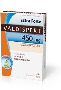 Valdispert extra forte 40 tabletten 450mg, Verzenden, Nieuw
