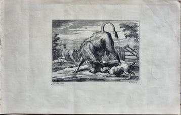 Francis Barlow (c. 1626 – 1704) - Jan Griffier I (c.1652, Antiek en Kunst