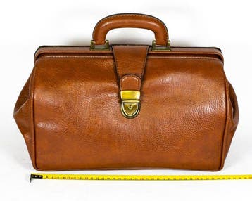 Borsa da medico italiana vintage - Handtas, Antiek en Kunst