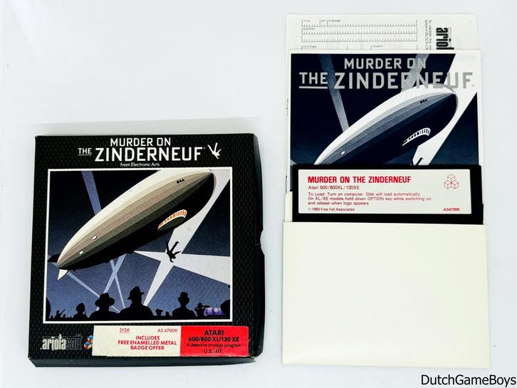 Atari 600/800/XE/XL - 5,25 Disk - Murder On The Zinderneuf, Spelcomputers en Games, Games | Atari, Gebruikt, Verzenden