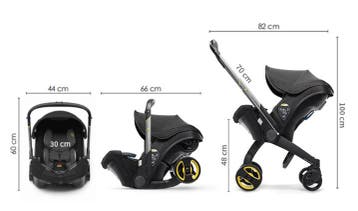 2-in-1 Kinderwagen met Autostoel Compact en Opvouwbaar, Verzenden, Nieuw