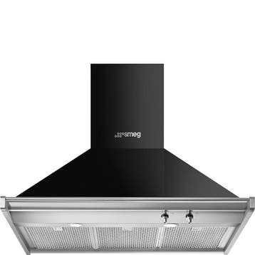 €569 Smeg KD90HNE afzuigkap Muurmontage Zwart, Roestvrij, Ophalen of Verzenden, Nieuw