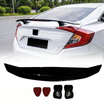 Universal Rear Spoiler With LED For Sedan - Racing Look,, Ophalen of Verzenden, Nieuw