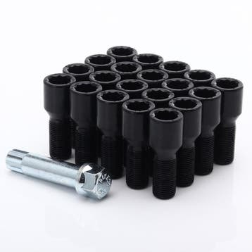 SK-Import Wielbouten Lang 32mm Ster Zwart 20mm M12x1,25, Ophalen of Verzenden, Nieuw