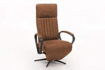 Relaxfauteuil Heukelum - relaxfauteuils - Cognac, Nieuw, Stof