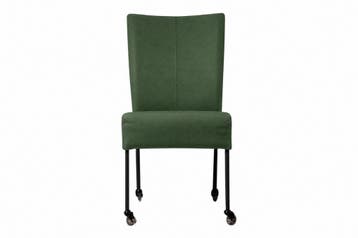 Eetkamerstoel Wiske - eetkamerstoelen - Groen, Nieuw, Stof