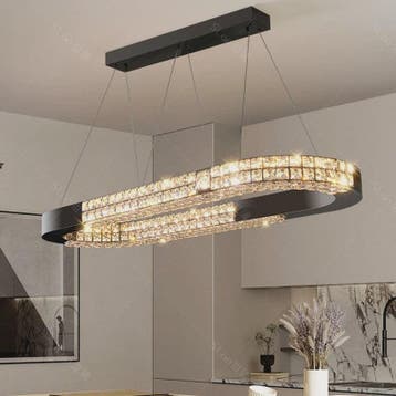Luxe Kristallen Plafondlamp - Moderne Hanglamp voor Eetkamer, Verzenden, Nieuw