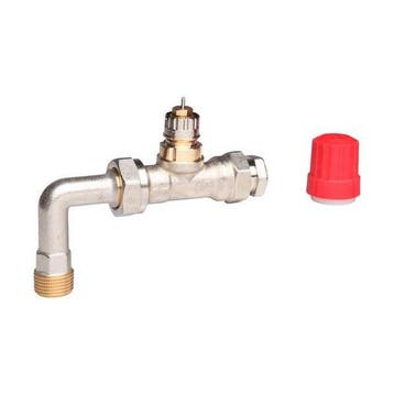 Danfoss RA-N thermostaatkraan 1/2 recht + bocht + 15mm knel, Verzenden, Nieuw