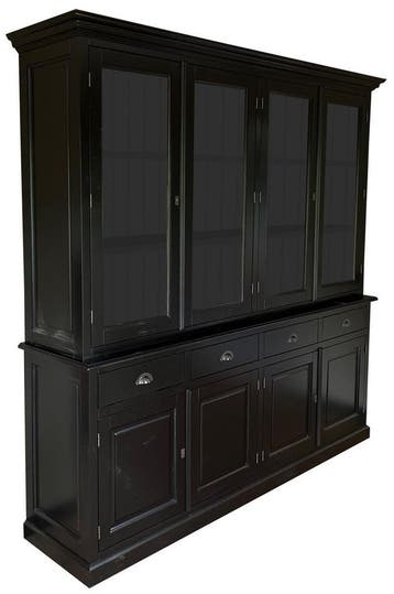 Buffetkast Dronten zwart - zwart 200cm, Ophalen of Verzenden, Nieuw
