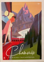 Monsieur Z - Affiche de Tourisme Le Train de Montenvers -