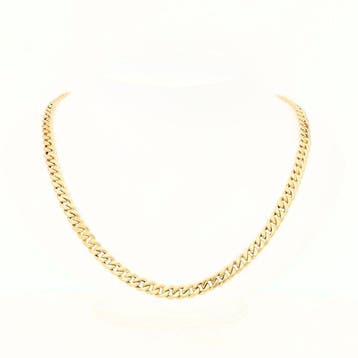 Halsketting - 18 karaat Geel goud, Sieraden, Tassen en Uiterlijk, Nieuw