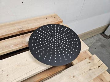 Regendouchekop Mat Zwart 30cm Rond Aloni Donna Hoofddouche, Ophalen of Verzenden, Nieuw, Bad